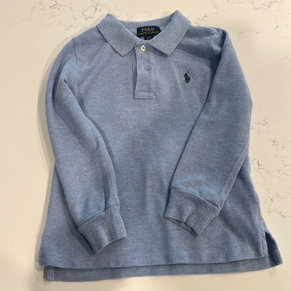 Polo Ralph Lauren : Cotton Mesh Long-Sleeve Polo Shirt